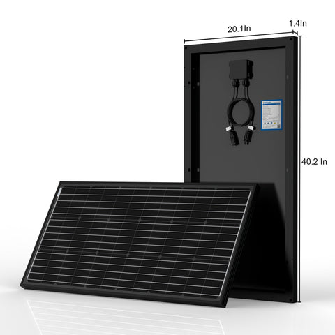 Image of ACOPOWER 100W 12V  Mono Solar RV Kits, 20A PWM Charge Controller