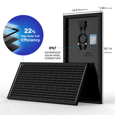 Image of ACOPower 200 Watt 12 Volts Monocrystalline for Water Pumps, Residential Power Supply