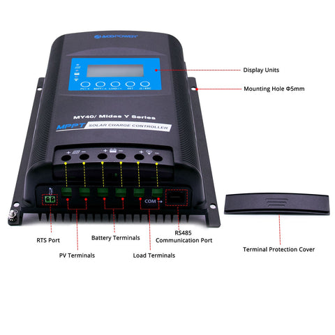 Image of ACOPOWER MY40 Solar Charge Controller