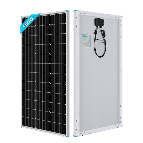 Image of 100 Watt 12 Volt Monocrystalline Solar Panel (Compact Design) - Solar Energy Giant